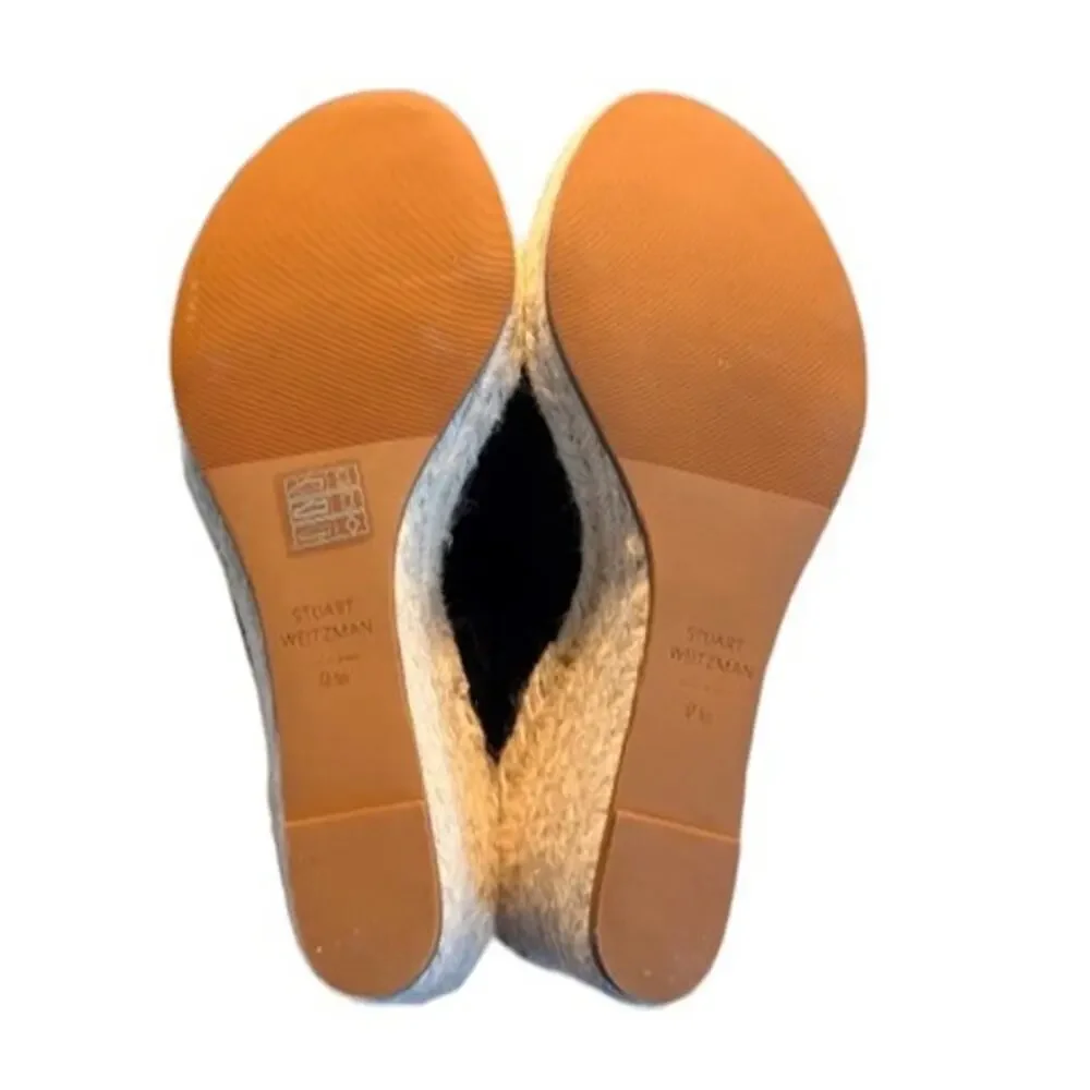 Authentic Stuart Weitzman Marabella Resort Espadrille Wedge Sandals 9.5 EU40